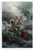 Cardigan Welsh Corgi with Welsh Dragons Fantasy Illustration 12x18 US Made Poster