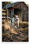 Rat Terrier Chasing Rat Rustic Barn Farm Adventure 12x18 US Made Poster