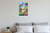 Playful Pekingese Puppy in Vibrant Garden Whimsical Cartoon 12x18 US Made Poster