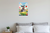 Playful Standard Schnauzer Puppy Chasing Ball Cartoon 12x18 US Made Poster