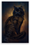 Black Persian Cat Mandala Pattern Abstract 12x18 US Made Poster