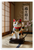 Maneki Neko Calico Cat Good Luck Japanese Traditional 12x18 US Made Poster