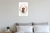 Dog Mom Dachshund in Bone Heart Watercolor 12x18 US Made Poster