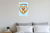 My Fur Baby Bulldog Dog Bone Heart Cartoon 12x18 US Made Poster