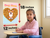 Dog Mom Cute Corgi in Bone Treat Heart Cartoon 12x18 US Made Poster
