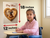 Dog Mom Boxer in Dog Bone Treat Heart Frame 12x18 US Made Poster