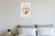 Dog Mom Chihuahua in Bone Heart Frame Minimalist 12x18 US Made Poster