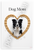 Dog Mom Border Collie Dog Bone Heart Border Collie 12x18 US Made Poster