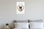 Dog Mom Border Collie Dog Bone Heart Border Collie 12x18 US Made Poster