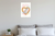 Dog Mom Siberian Husky Dog Bone Heart Watercolor 12x18 US Made Poster