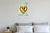 Dog Mom Brittany Dog in Dog Bone Heart Frame Whimsical 12x18 US Made Poster