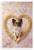 My Fur Baby Papillon Dog in Dog Bone Heart Frame 12x18 US Made Poster