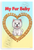 West Highland White Terrier My Fur Baby Dog Bone Heart Cartoon 12x18 US Made Poster