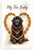 My Fur Baby Newfoundland Dog Dog Bone Heart Watercolor 12x18 US Made Poster