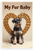 My Fur Baby Giant Schnauzer Dog Bone Heart Vintage 12x18 US Made Poster