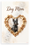 Dog Mom Scottish Terrier Dog Bone Heart Watercolor 12x18 US Made Poster