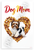 Dog Mom Biewer Terrier Bone Treat Heart Watercolor 12x18 US Made Poster