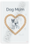 Dog Mom Rat Terrier Bone Heart Illustration 12x18 US Made Poster