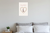 Dog Mom Bull Terrier in Bone Heart Minimalist 12x18 US Made Poster
