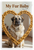 My Fur Baby Anatolian Shepherd Dog Bone Heart Frame 12x18 US Made Poster