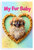 My Fur Baby Pekingese Dog in Dog Bone Heart Frame 12x18 US Made Poster