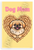 Dog Mom Pekingese in Dog Bone Heart Cartoon 12x18 US Made Poster