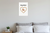 Dog Mom Basenji in Bone Heart Minimalist 12x18 US Made Poster