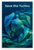 Save the Turtles Sea Turtle Shield Protection 12x18 US Made Poster