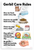 Gerbil Care Rules Educational 12x18 US Made Poster