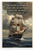Saint Augustine "The World is a Book" Travel Quote Sailing Ship 12x18 US Made Poster
