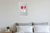Exit Sign Minimalist Emergency 출구 Red Text Arrow 12x18 US Made Poster
