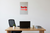 Sortie Emergency Exit Sign Glowing Red Arrow Minimalist 12x18 US Made Poster