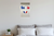 Sortie Emergency Exit French Flag Colors Arrow 12x18 US Made Poster