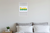 Saída Brazilian Flag Colors Exit Sign Modern 12x18 US Made Poster