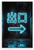 Neon Exit Sign Arrow Emergency Safety 12x18 US Made Poster