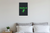 Uscita Emergency Exit Sign Running Figure Arrow 12x18 US Made Poster