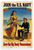 Join US Navy Save Big Booty Venezuelans Vintage Recruitment 12x18 US Made Poster
