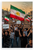 Free Iran Protest Iranian Lion Flag Crowd 12x18 US Made Poster