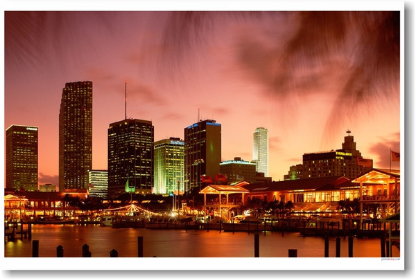 Miami Night Sky - Florida