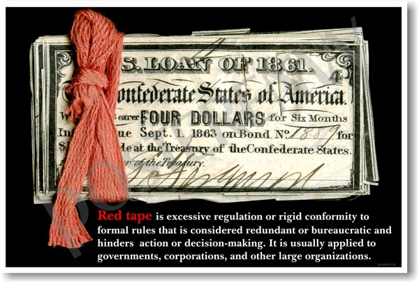 Red Tape - NEW Classroom Social Studies Poster
