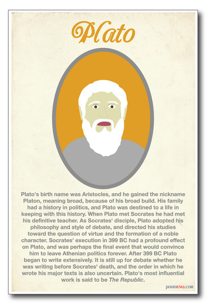 Plato - NEW Classroom Social Studies Poster