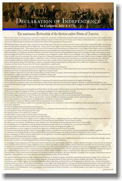 The Declaration of Independence ss110