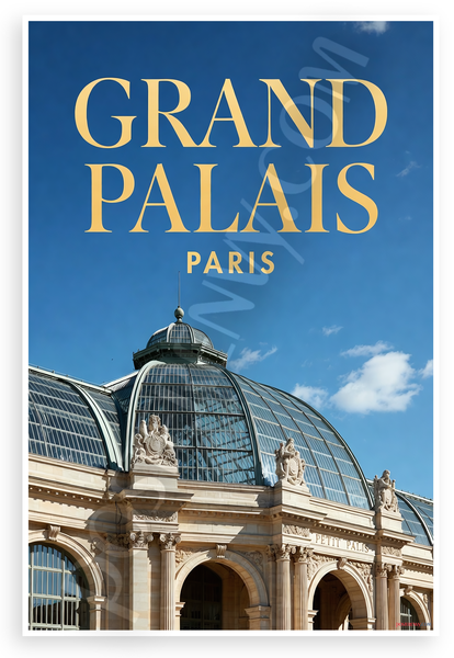 Grand Palais Paris Landmark Architecture 12"x18" US Made Poster