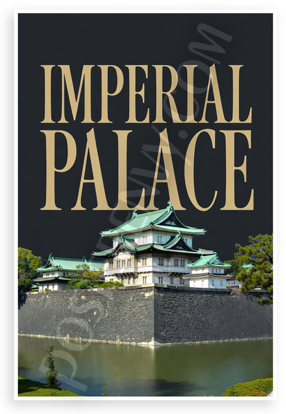 Imperial Palace Tokyo Landmark Architecture 12"x18" US Made Poster
