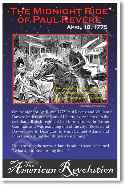 The Midnight Ride of Paul Revere - American Revolution