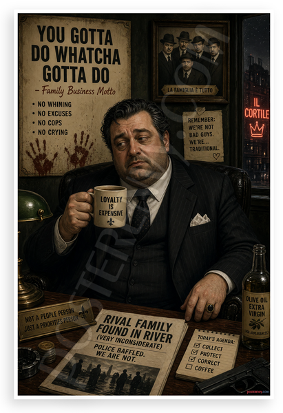 Mob Boss Loyalty Is Expensive Inspirational 12x18 US Made Poster