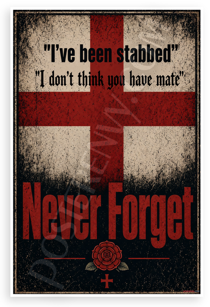 Henry Novack I've Been Stabbed Quote Retro 12x18 US Made Poster