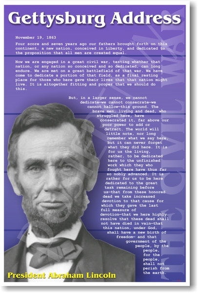 Abraham Lincoln - Gettysburg Address