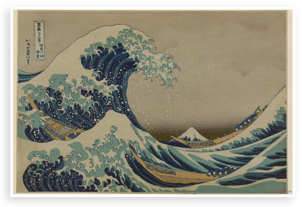 The Great Wave off Kanagawa Hokusai 1831 Japanese Art 12x18 US Made Poster