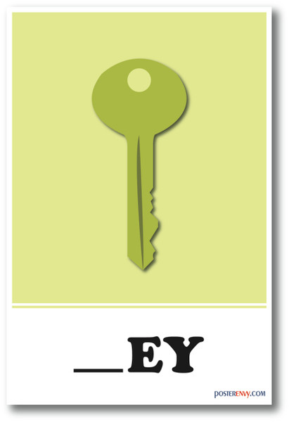 Key Missing Letter Exercise - NEW Classroom Educational POSTER
